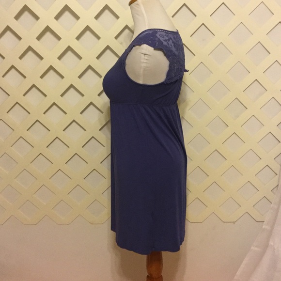 Cornflower Blue Cynthia Rowley Lace Detail Dress - Picture 6 of 6